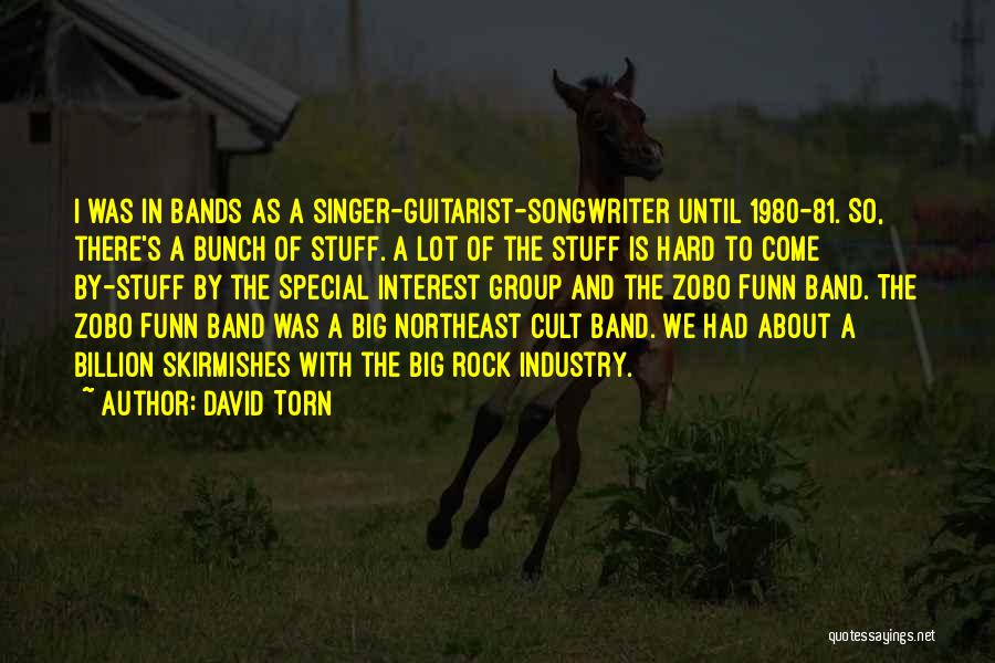 Best Rock Band Quotes By David Torn