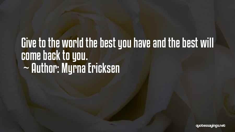 Best Romance Quotes By Myrna Ericksen
