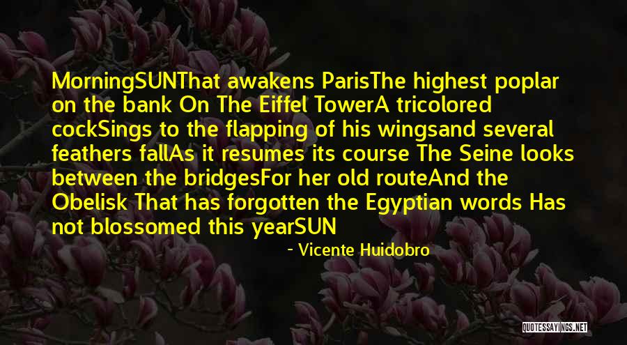 Best Rooster Quotes By Vicente Huidobro