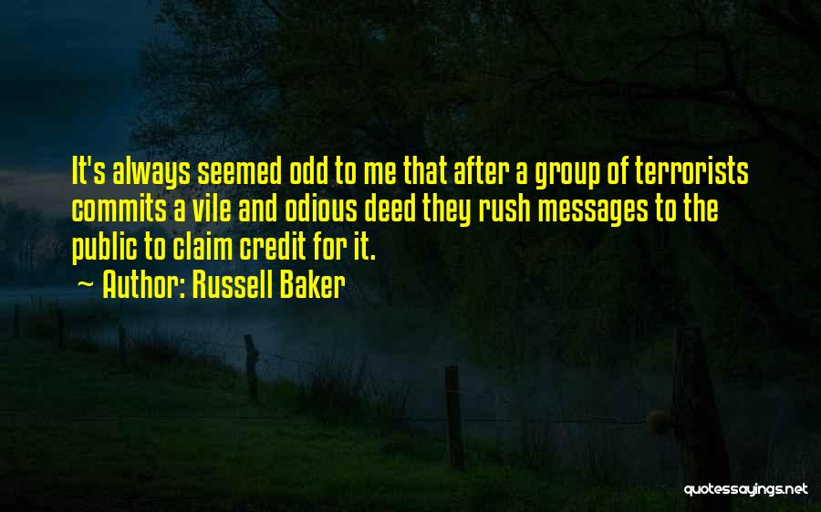 Best Russell Baker Quotes By Russell Baker