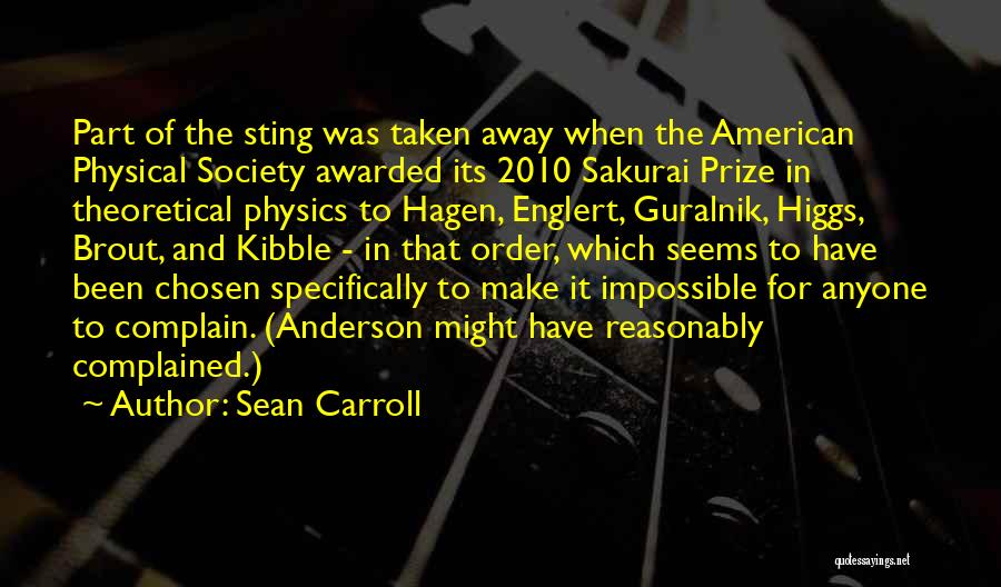 Best Sakurai Quotes By Sean Carroll