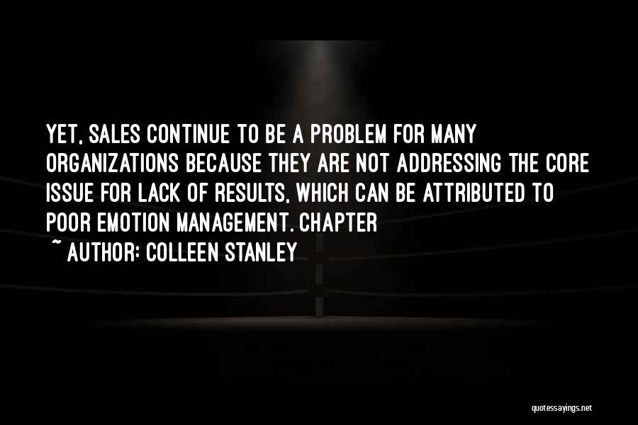 Best Sales Management Quotes By Colleen Stanley