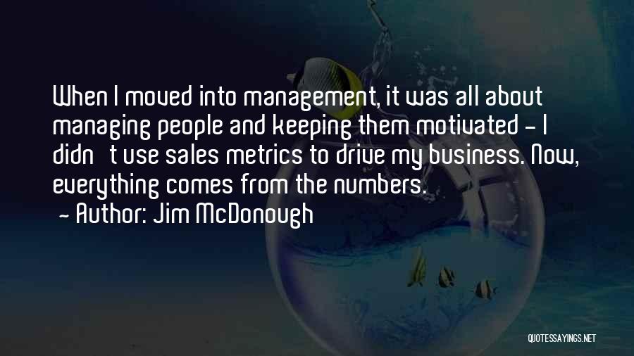 Best Sales Management Quotes By Jim McDonough