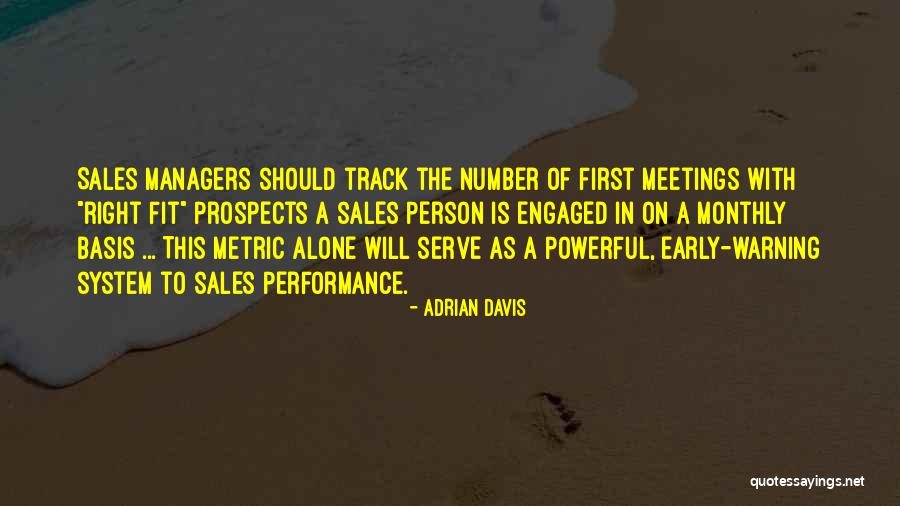 Best Sales Performance Quotes By Adrian Davis