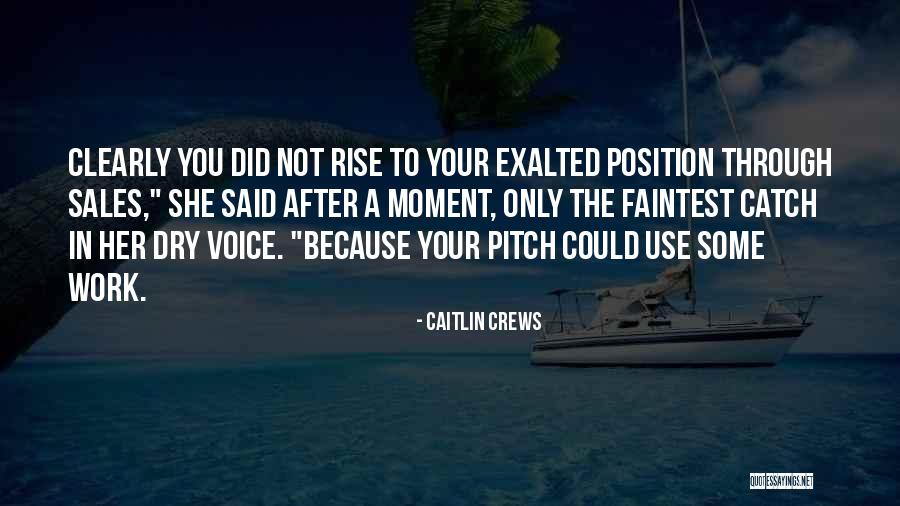 Best Sales Pitch Quotes By Caitlin Crews