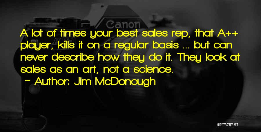 Best Sales Quotes By Jim McDonough