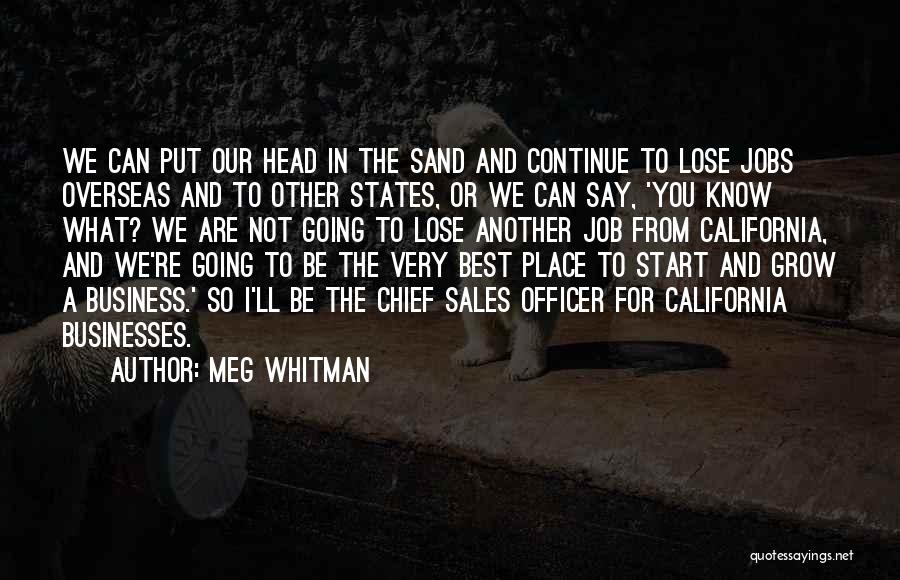 Best Sales Quotes By Meg Whitman