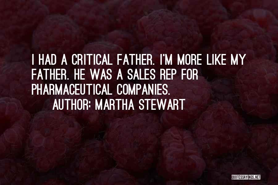 Best Sales Rep Quotes By Martha Stewart