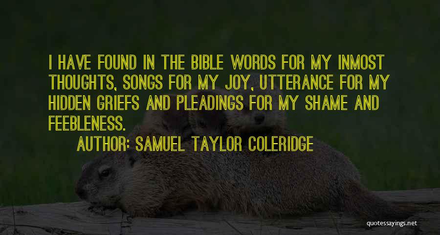 Best Samuel Bible Quotes By Samuel Taylor Coleridge