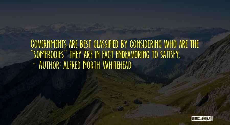 Best Satisfy Quotes By Alfred North Whitehead