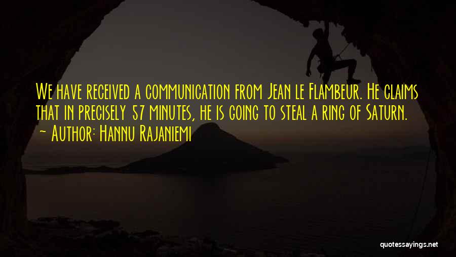 Best Saturn Quotes By Hannu Rajaniemi