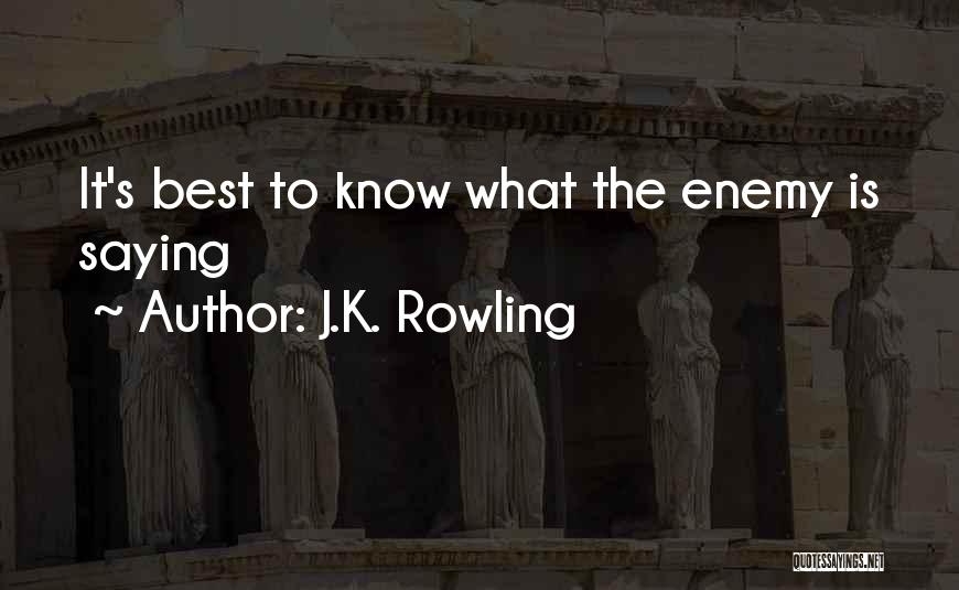 Best Saying Quotes By J.K. Rowling