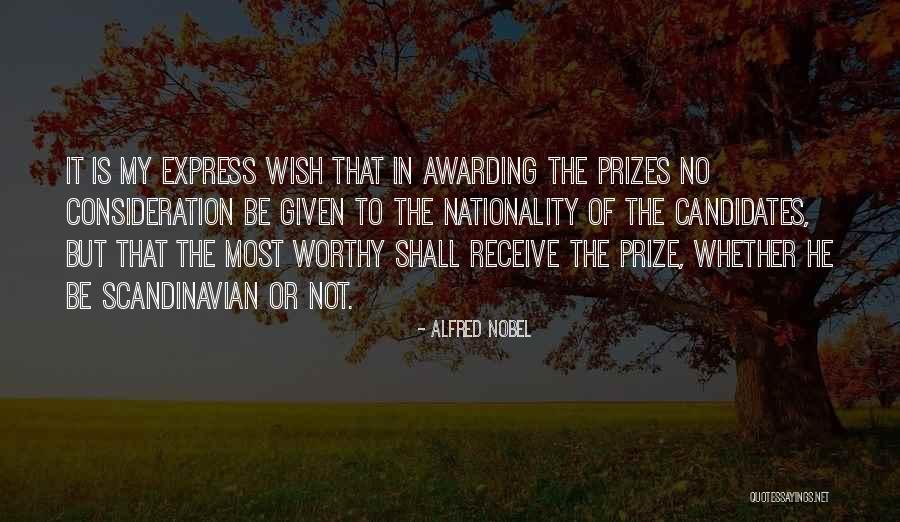 Best Scandinavian Quotes By Alfred Nobel