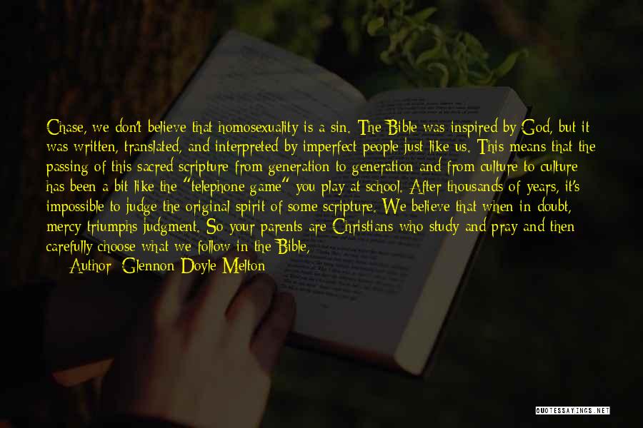 Best School Spirit Quotes By Glennon Doyle Melton