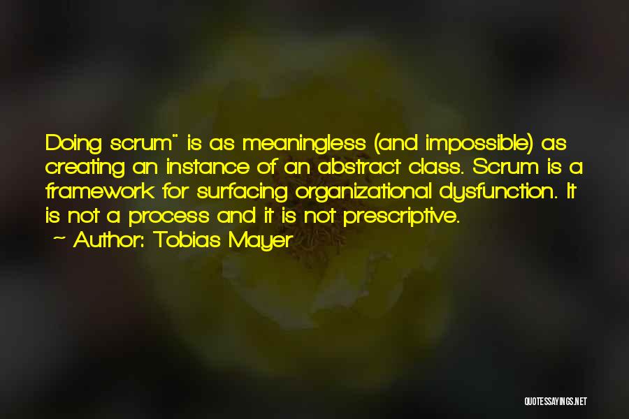 Best Scrum Quotes By Tobias Mayer