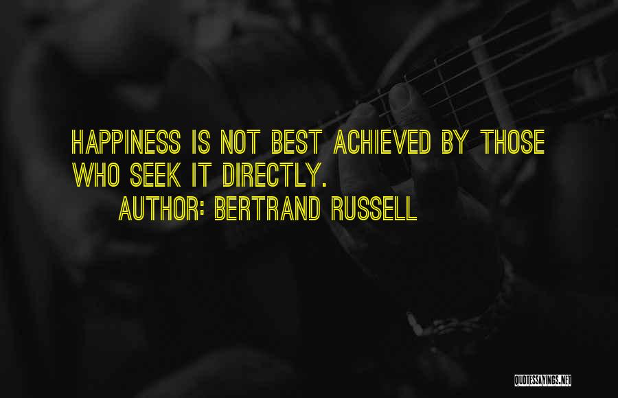 Best Seek Quotes By Bertrand Russell
