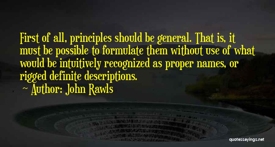 Best Self Descriptions Quotes By John Rawls