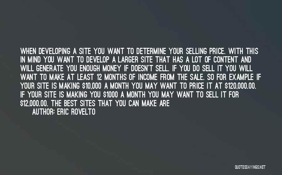 Best Sell Quotes By Eric Rovelto