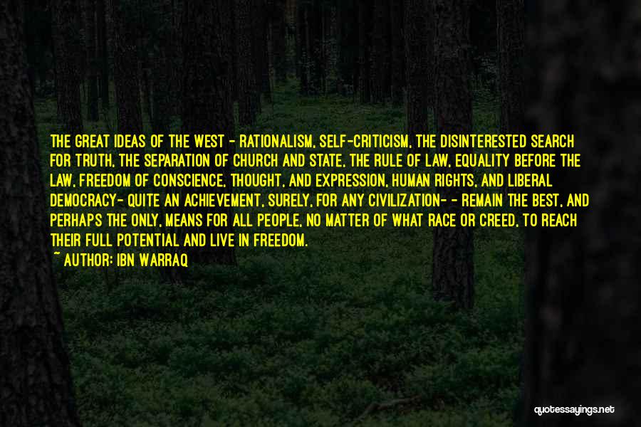Best Separation Quotes By Ibn Warraq