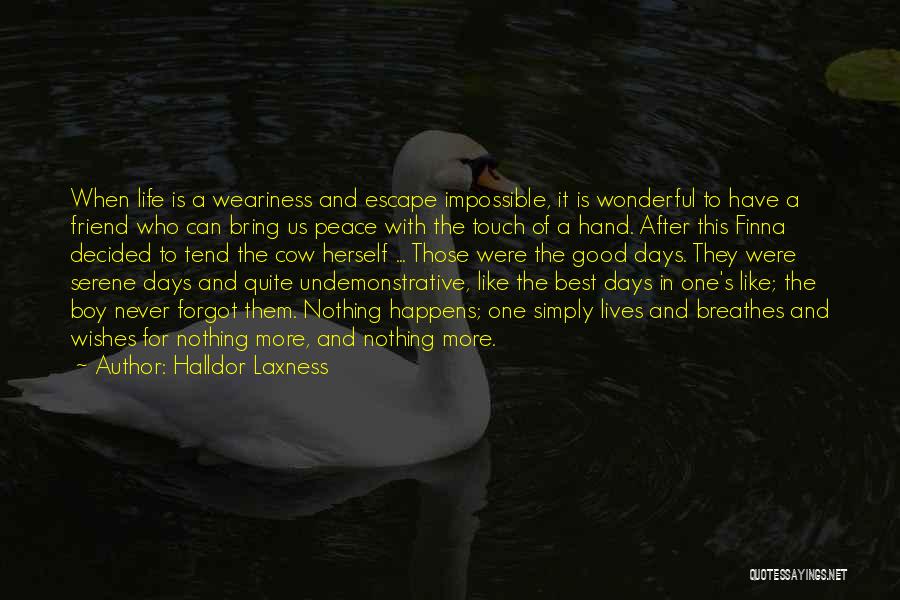 Best Serene Quotes By Halldor Laxness