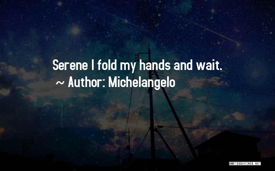 Best Serene Quotes By Michelangelo