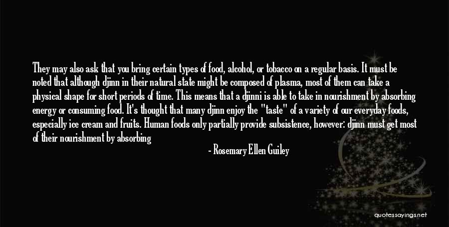 Best Short Food Quotes By Rosemary Ellen Guiley