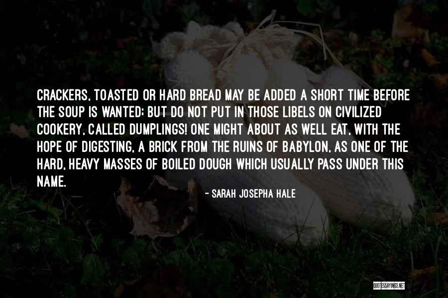 Best Short Food Quotes By Sarah Josepha Hale