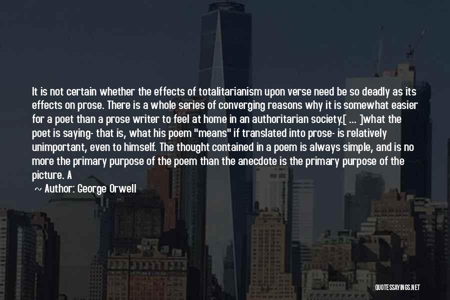 Best Short Poem Quotes By George Orwell