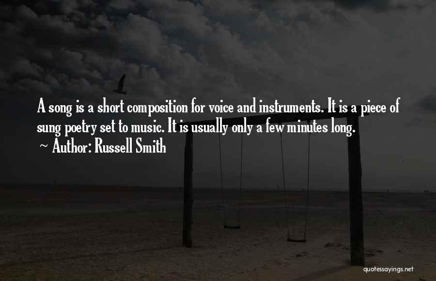 Best Short Poetry Quotes By Russell Smith