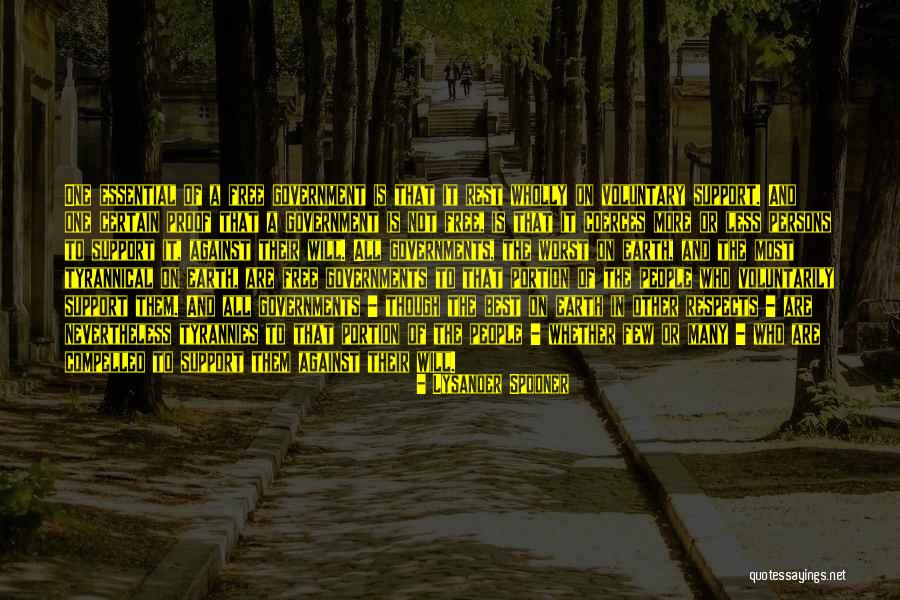Best Single Quotes By Lysander Spooner Best Single Quotes By Lysander Spooner