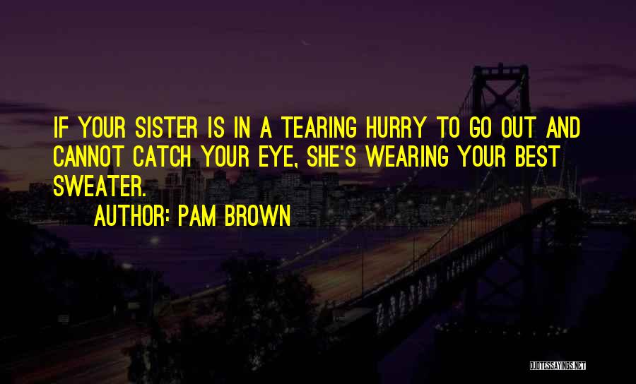 Best Sister Quotes By Pam Brown
