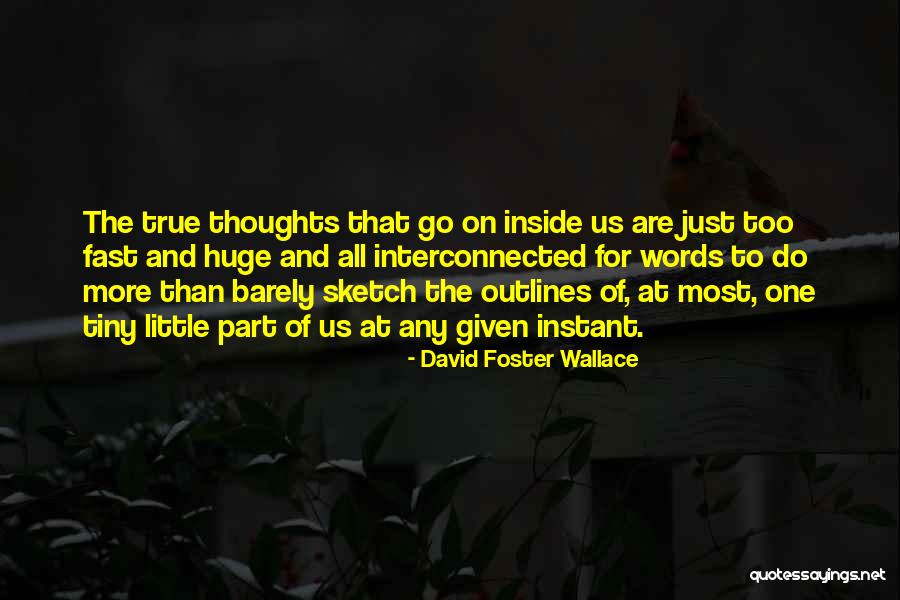 Best Sketch Quotes By David Foster Wallace