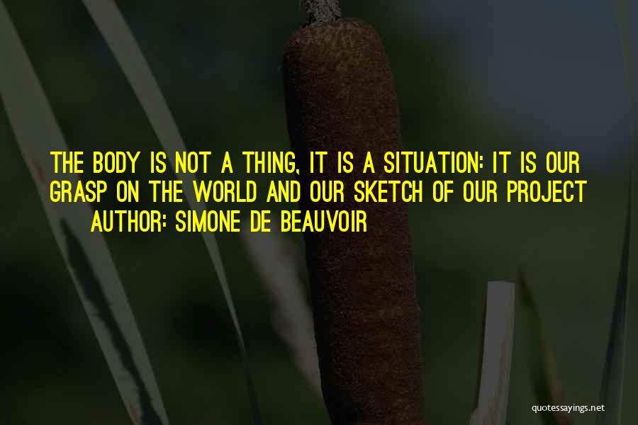 Best Sketch Quotes By Simone De Beauvoir