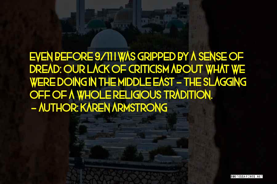 Best Slagging Quotes By Karen Armstrong