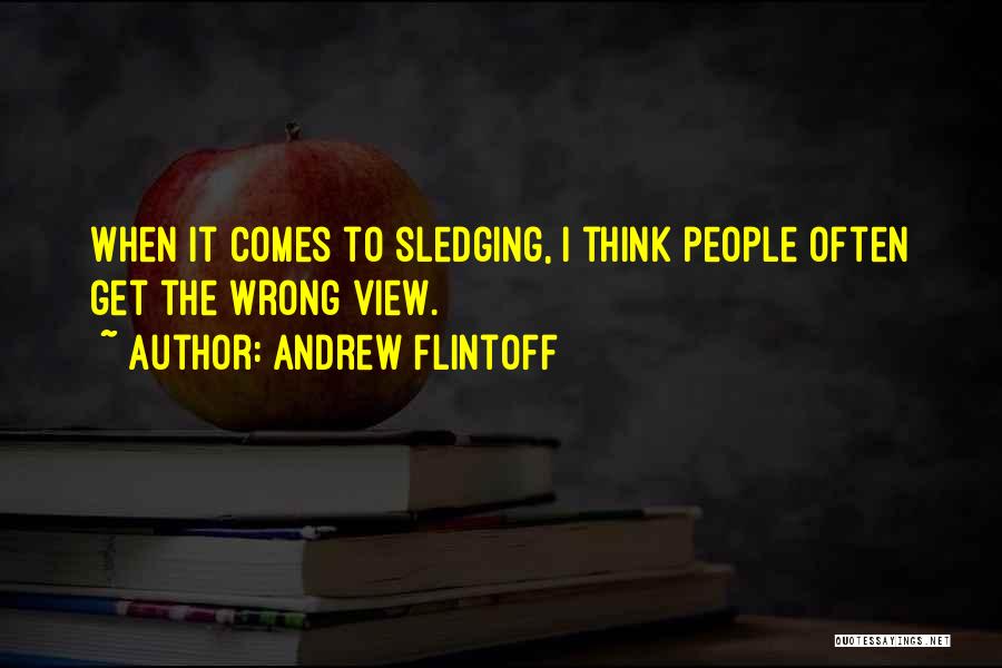 Best Sledging Quotes By Andrew Flintoff