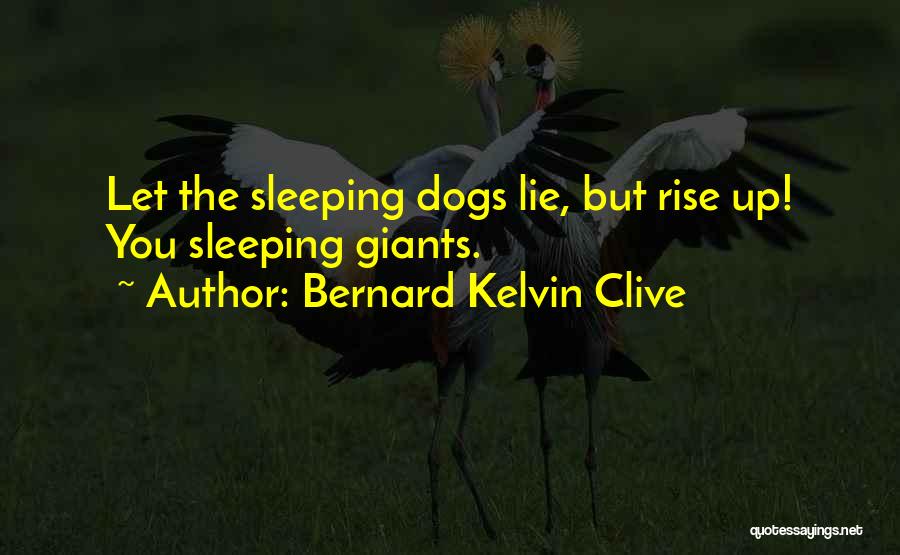 Best Sleeping Dogs Quotes By Bernard Kelvin Clive