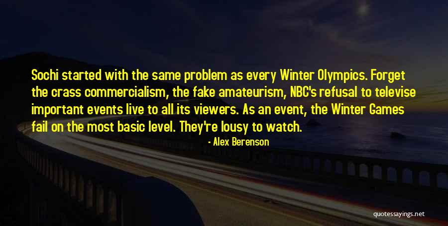 Best Sochi Quotes By Alex Berenson