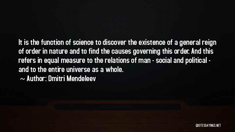 Best Social Science Quotes By Dmitri Mendeleev