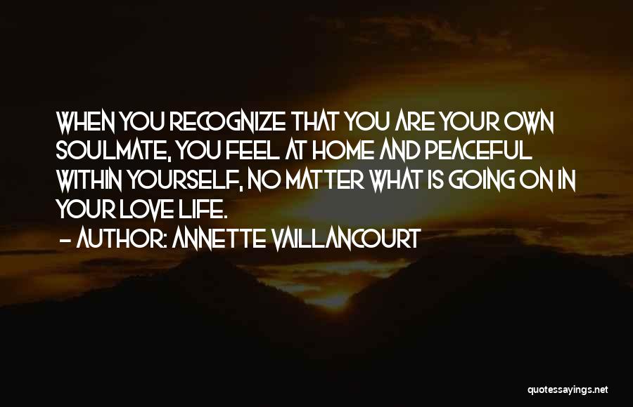 Best Soulmate Quotes By Annette Vaillancourt