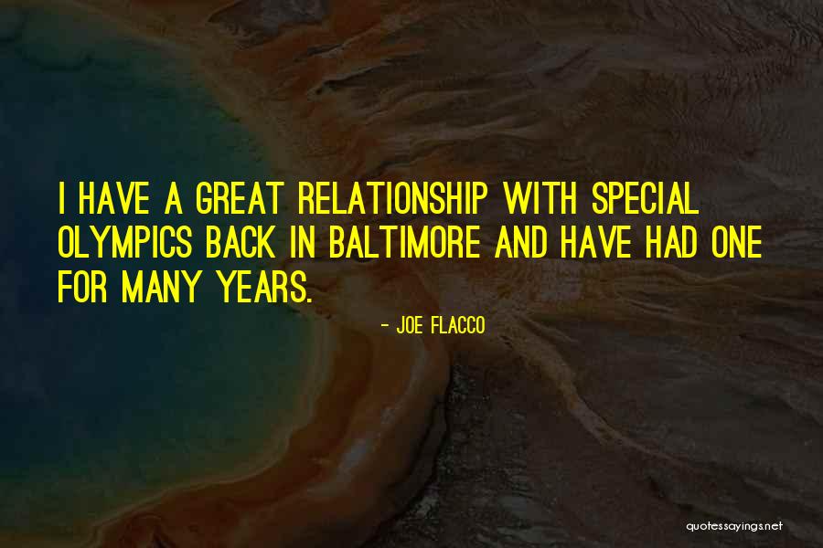 Best Special Olympics Quotes By Joe Flacco Best Special Olympics Quotes By Joe Flacco