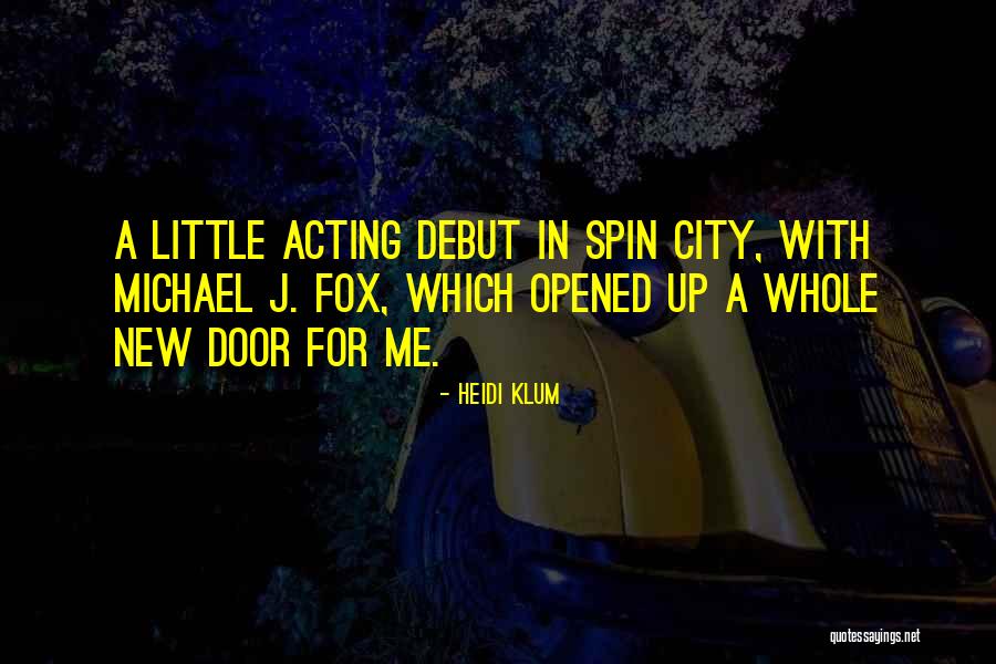 Best Spin City Quotes By Heidi Klum