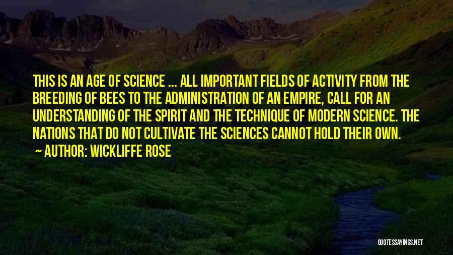 Best Spirit Science Quotes By Wickliffe Rose