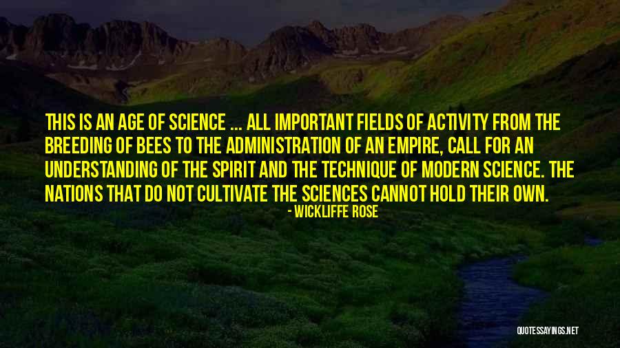 Best Spirit Science Quotes By Wickliffe Rose