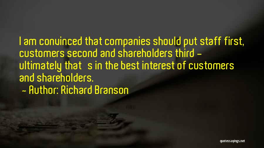 Best Staff Quotes By Richard Branson