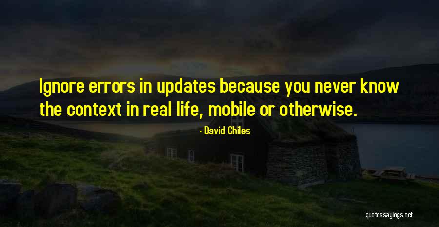 Best Status Updates Quotes By David Chiles