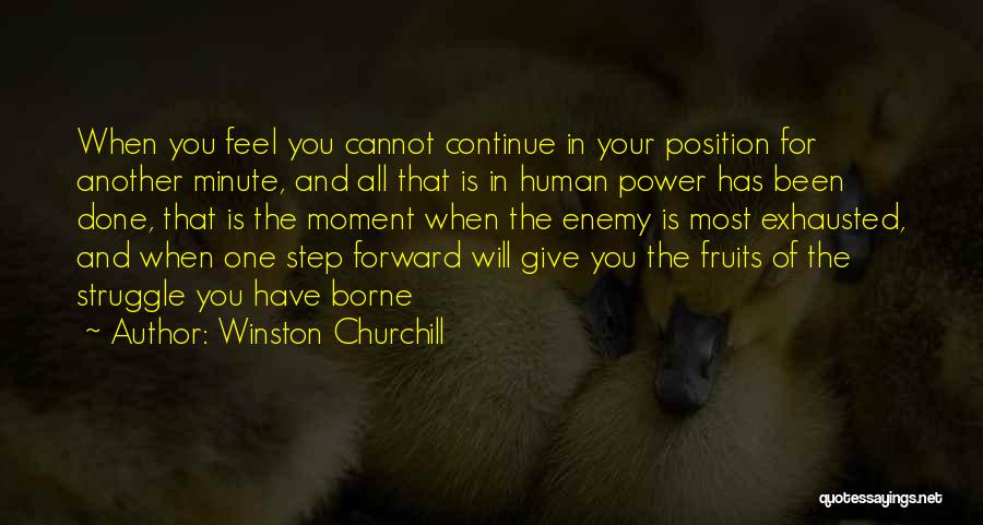 Best Step Forward Quotes By Winston Churchill