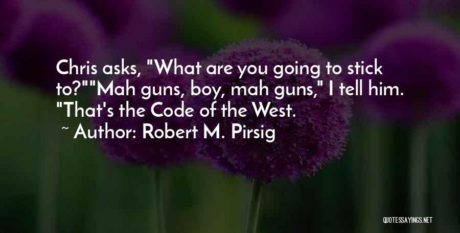 Best Stick To Your Guns Quotes By Robert M. Pirsig