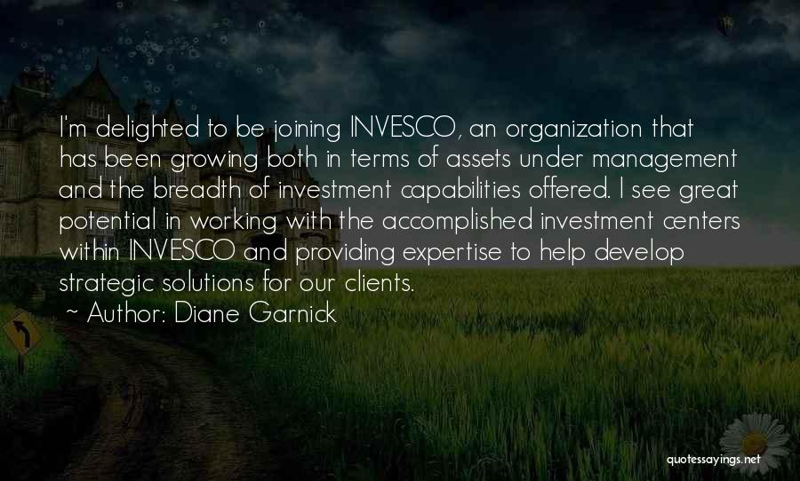 Best Strategic Management Quotes By Diane Garnick