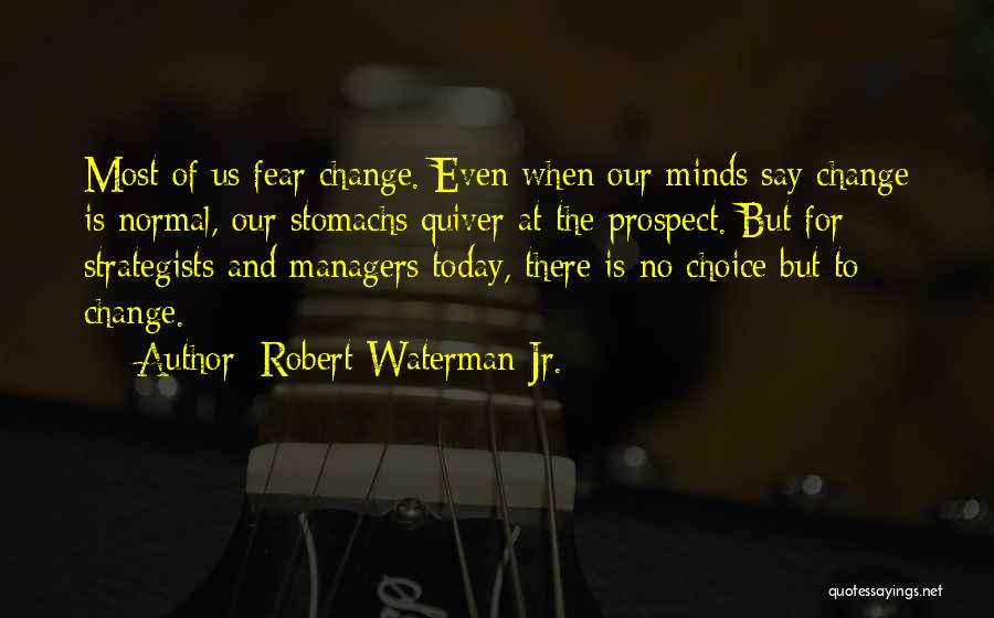 Best Strategic Management Quotes By Robert Waterman Jr.