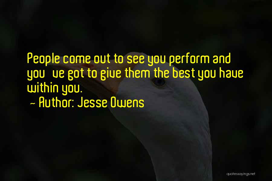 Best Success Quotes By Jesse Owens